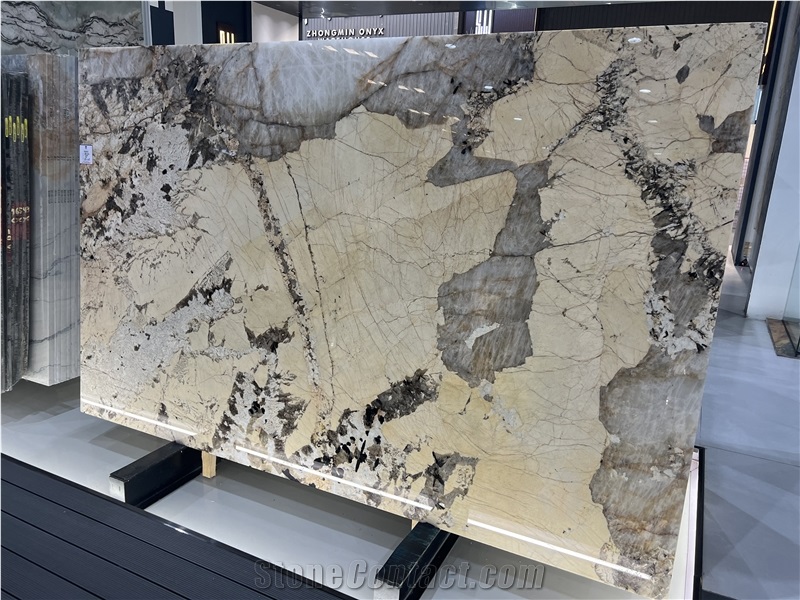 Luxury Translucent Stone Brazilian Quartzite Slabs