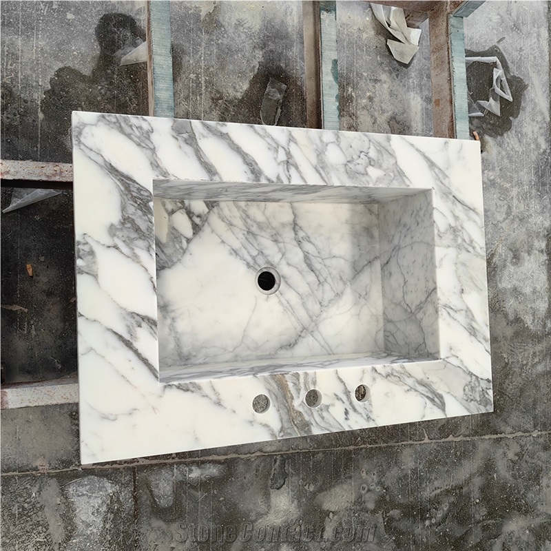 Goldtop Arabescato Marble Countertops For Bath Top