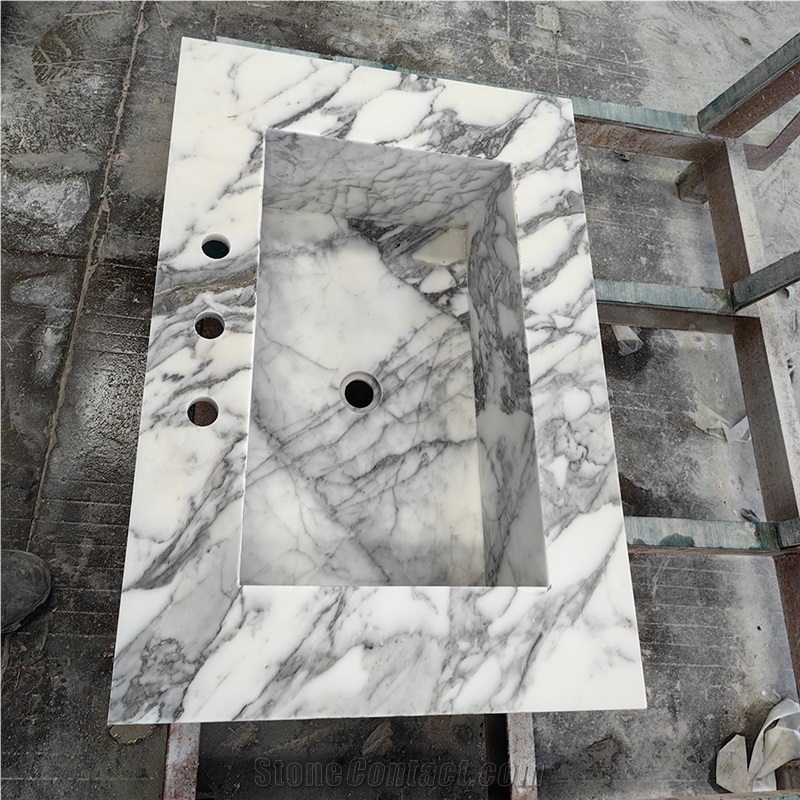 Goldtop Arabescato Marble Countertops For Bath Top