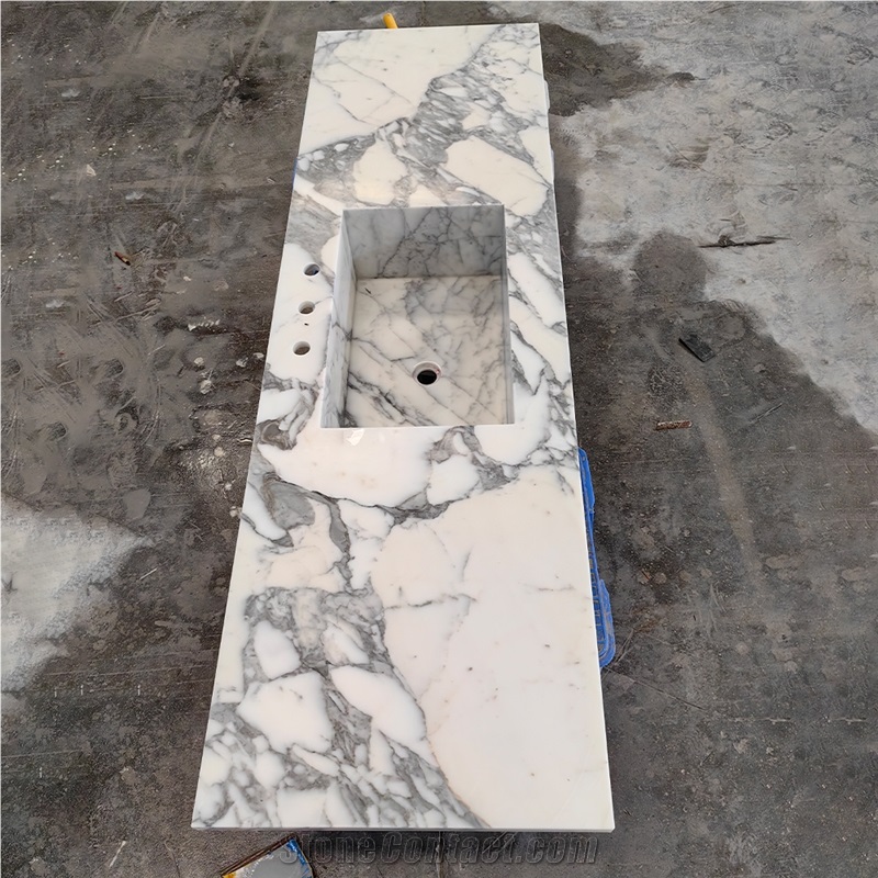 Goldtop Arabescato Marble Countertops For Bath Top