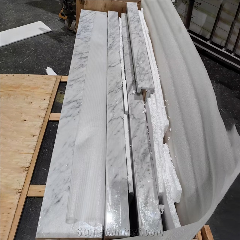 Goldtop Carrara White Marble Countertops Grey Vein Bath Top