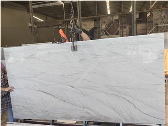 Goldtop New Quarry Natural Galaxy White Marble Tiles Slabs