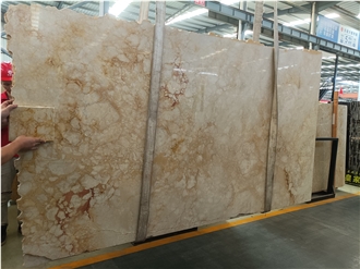 Goldtop New Quarry Natural Royal Amber Marble Tiles Slabs