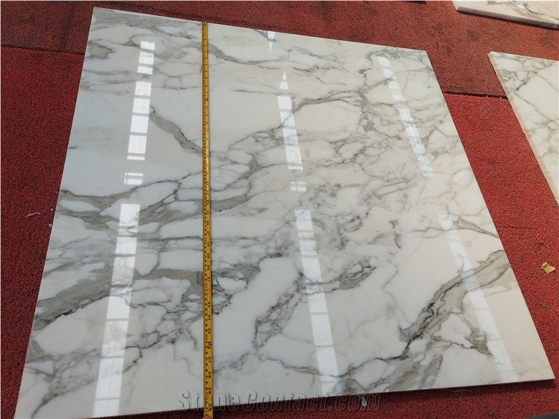 Goldtop OEM Natural Calacatta White Marble Floor Tiles
