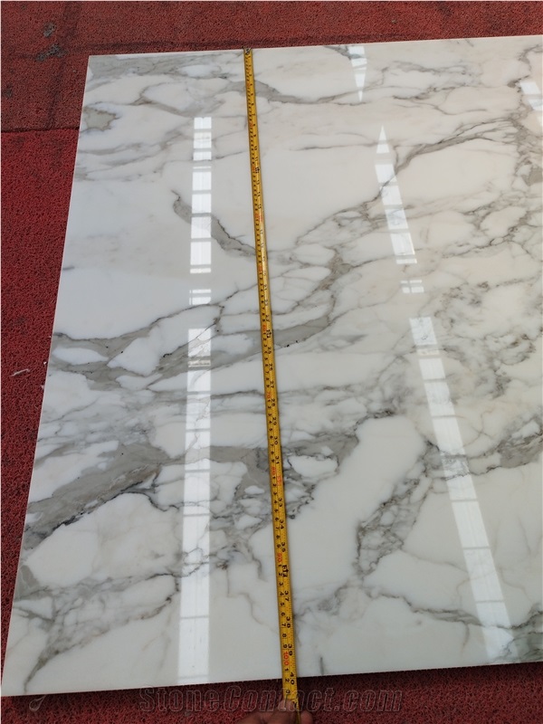 Goldtop OEM Natural Calacatta White Marble Floor Tiles