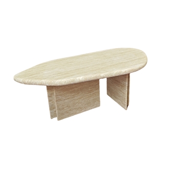 Customized Travertine Vintage Coffee Table