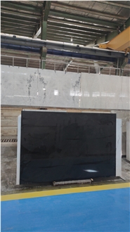 Black Spider Marble Tiles, Dehbid Spider Marble Slabs