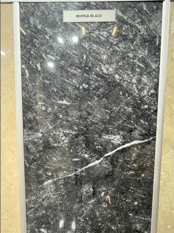 Bursa Black Marble Slabs