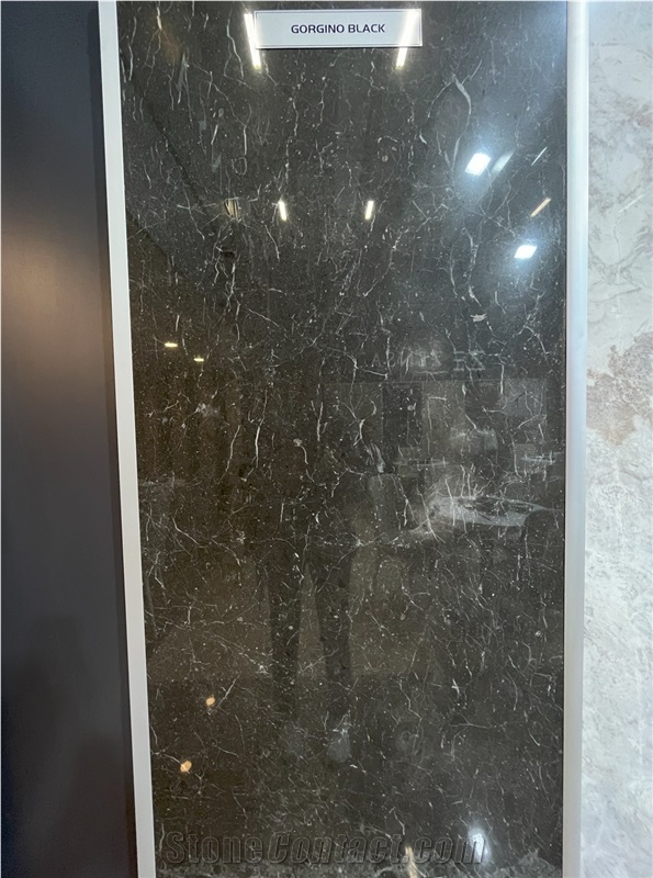 Gorgino Black Marble Slabs