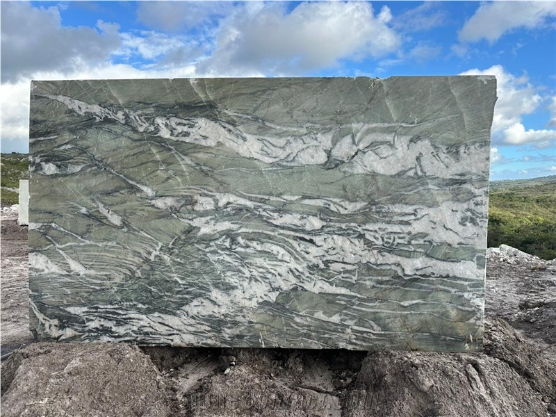 Royal Green Quartzite - Amazzoni Green Quartzite Blocks