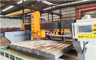 4+1 Monoblock Bridge Saw Machine For Marble Granite
