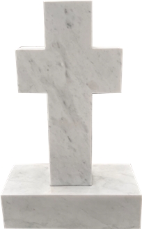 Carrara White Marble American Headstone 6
