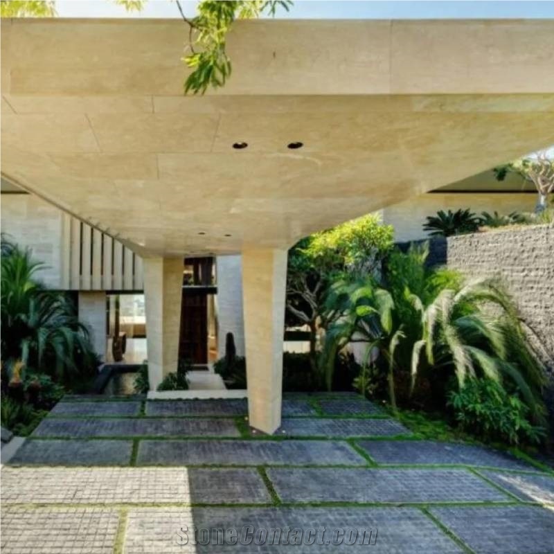 Italy Cross Cut Honeycomb Navona Travertine Tiles