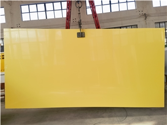 Pure Yellow Quartz Slabs