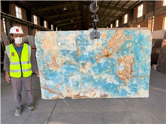 Iran BLUE NILOUFAR Onyx Slabs