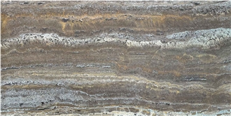 Iran Dark Brown Travertine Tiles - A.P