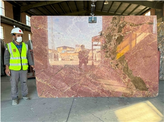 Iran Red Marble Slabs - SHEYDA
