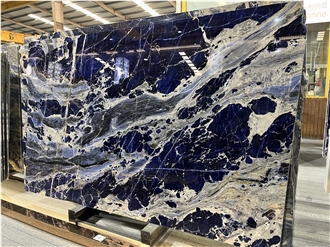 Luxury GLM Blue Cloisonne Marble Slabs For House Decoration
