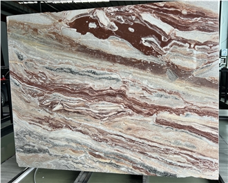 Monica Red Marble Slabs
