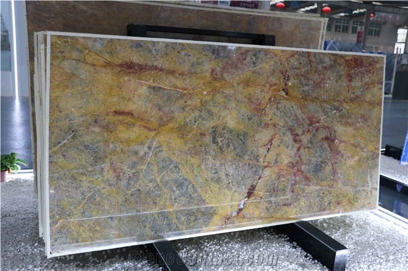 Van Gogh Golden Marble Slabs