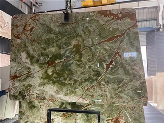 Ancient Green Onyx Slabs For Wall