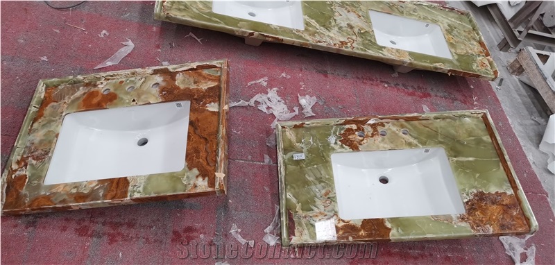 Ancient Green Onyx Slabs For Wall