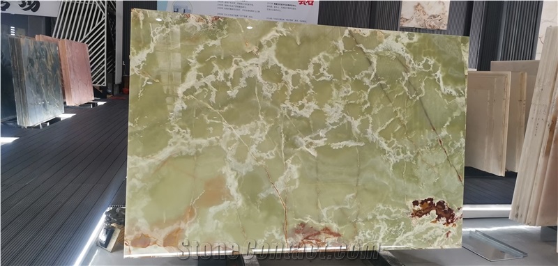 Ancient Green Onyx Slabs For Wall