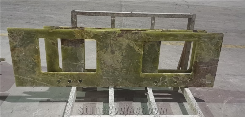 Ancient Green Onyx Slabs For Wall