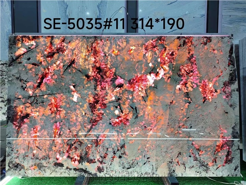 Polished Tourmaline Granite Slabs, Wall Panels