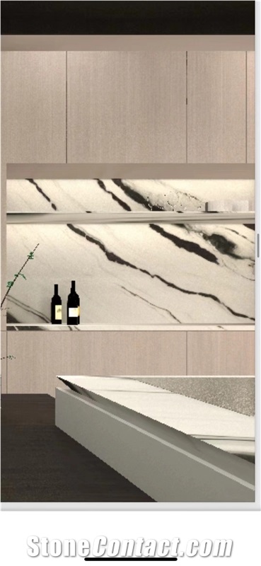 White Panda Marble Polished Slabs