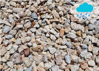 Light Beige Mix Crushed Marble Chips