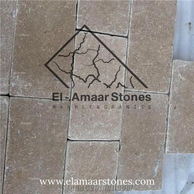 Sinai Pearl Limestone Big Tiles Tumbled And Acid Washing Finish