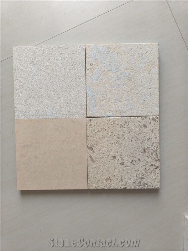 Regular And Irregular Beige Limestone Paving Stone