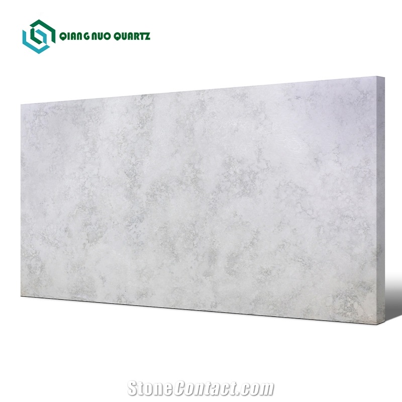 Light Gray Polished High Hardness Quartz Slabs