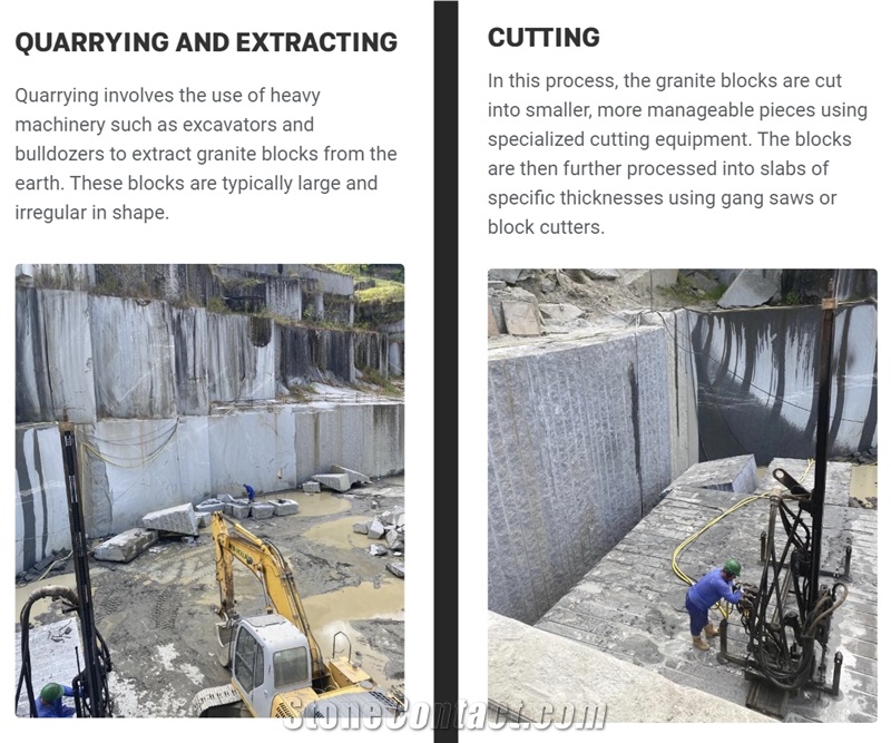 Cinza Castelo Granite Quarry