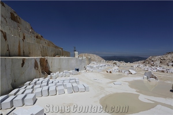 Mugla White Marble- Mugla White Spider Marble Derebag Quarry