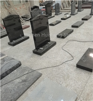 Black Granite Tombstone Exported To England