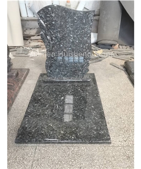 Blue Pearl Granite Monument Custom Design