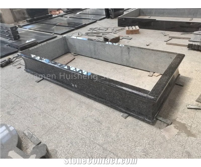 Blue Pearl Granite Monument Custom Design