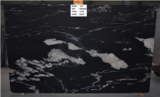 Cosmic Black Granite Slabs