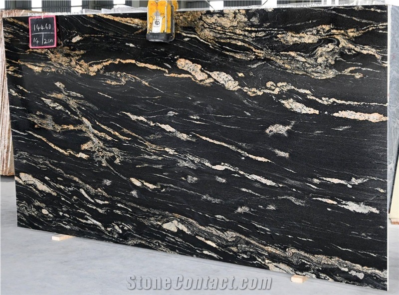 India Titanium Gold Granite Slabs