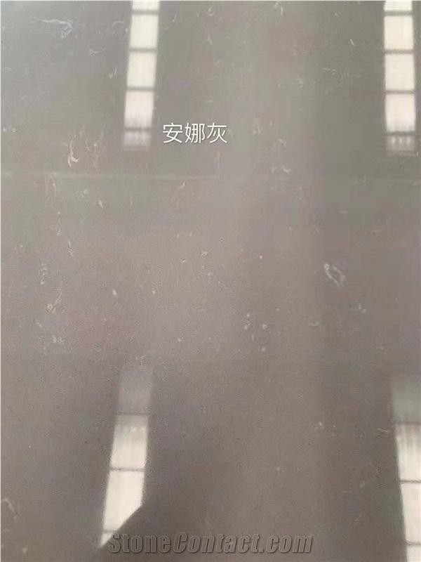 Grey Artificial Marble Slab Composite Stone Slabs