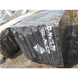 Bengal Black Rough Granite Blocks