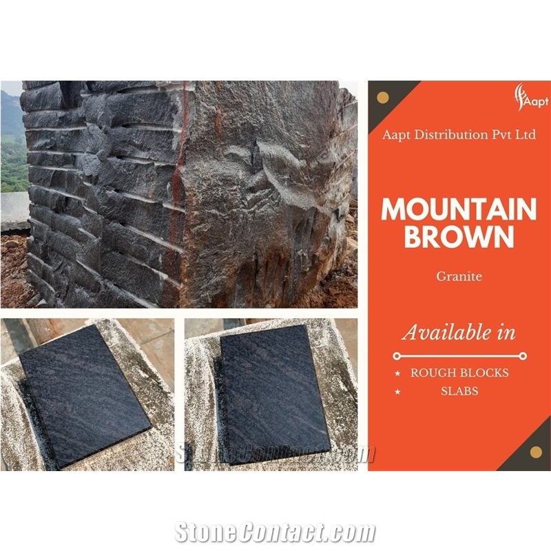 Mountain Brown Granite Blocks