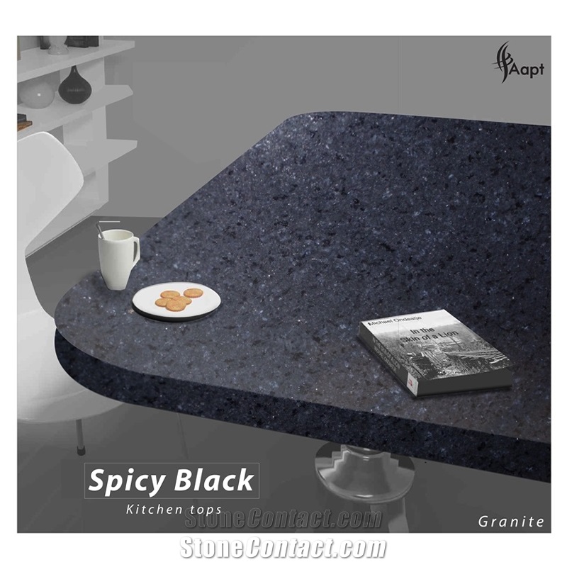 Spice Black Granite Kitchen Tops Designs