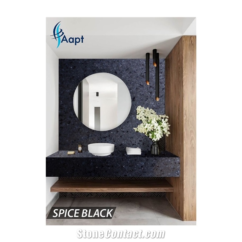 Spice Black Granite Kitchen Tops Designs