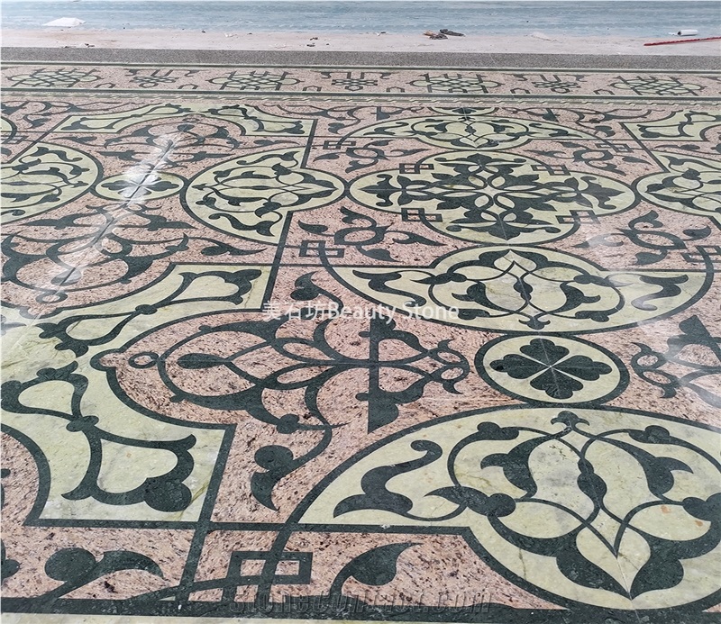 Church Inlay Waterjet Medallions Pattern Floor