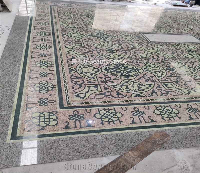 Church Inlay Waterjet Medallions Pattern Floor