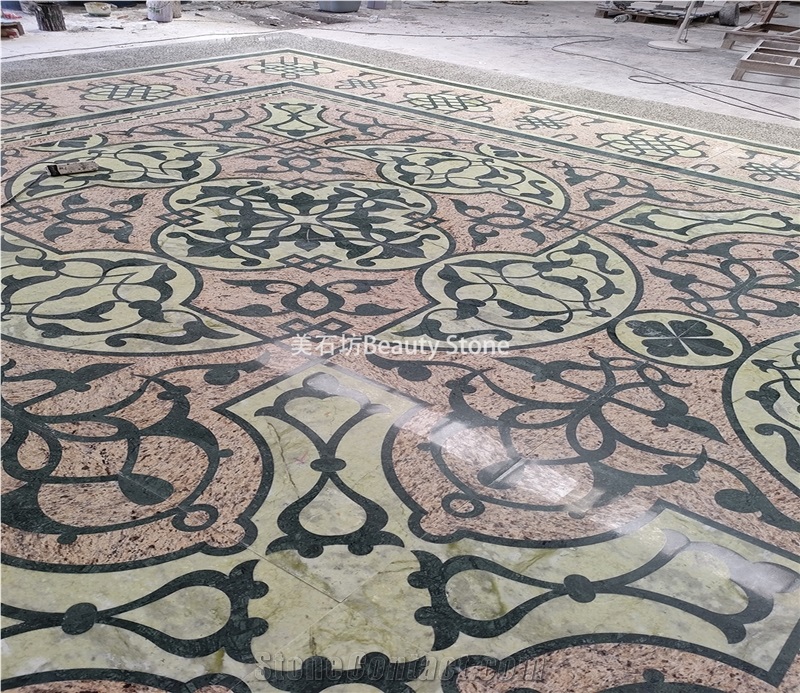 Church Inlay Waterjet Medallions Pattern Floor