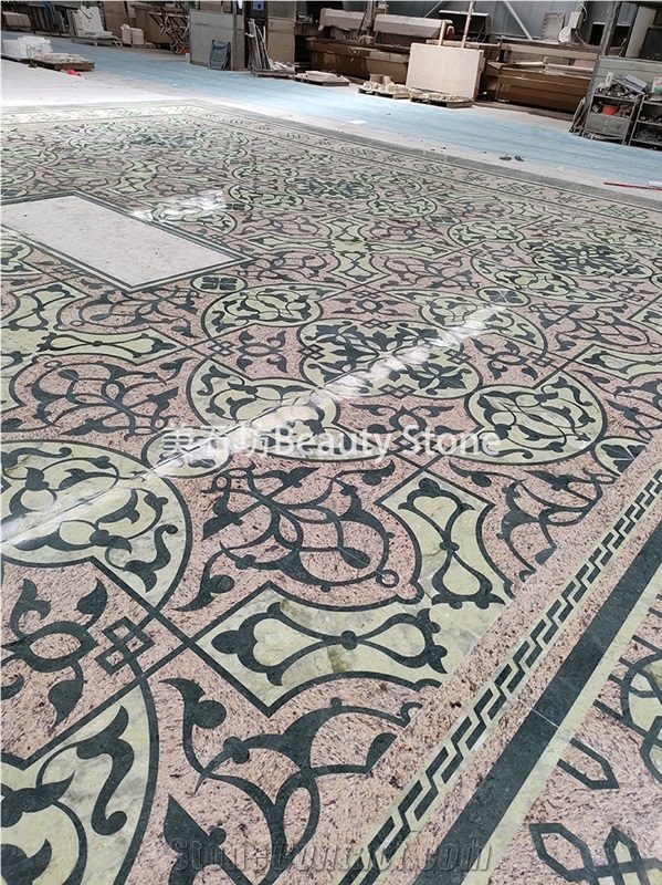Church Inlay Waterjet Medallions Pattern Floor